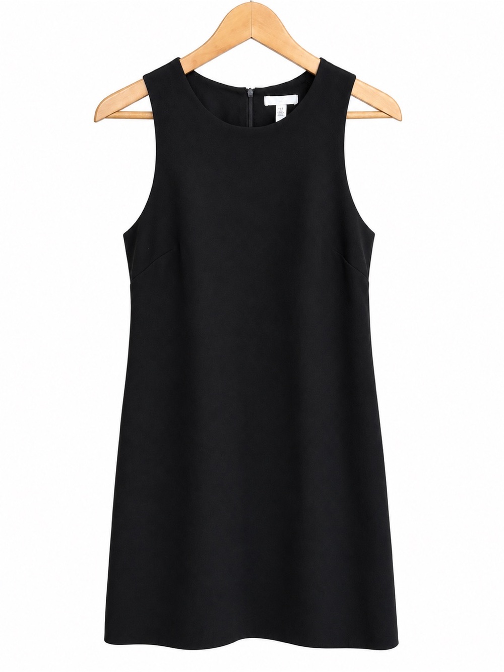 H&M Black A-Line Stretch Little Black Dress LBD Size S